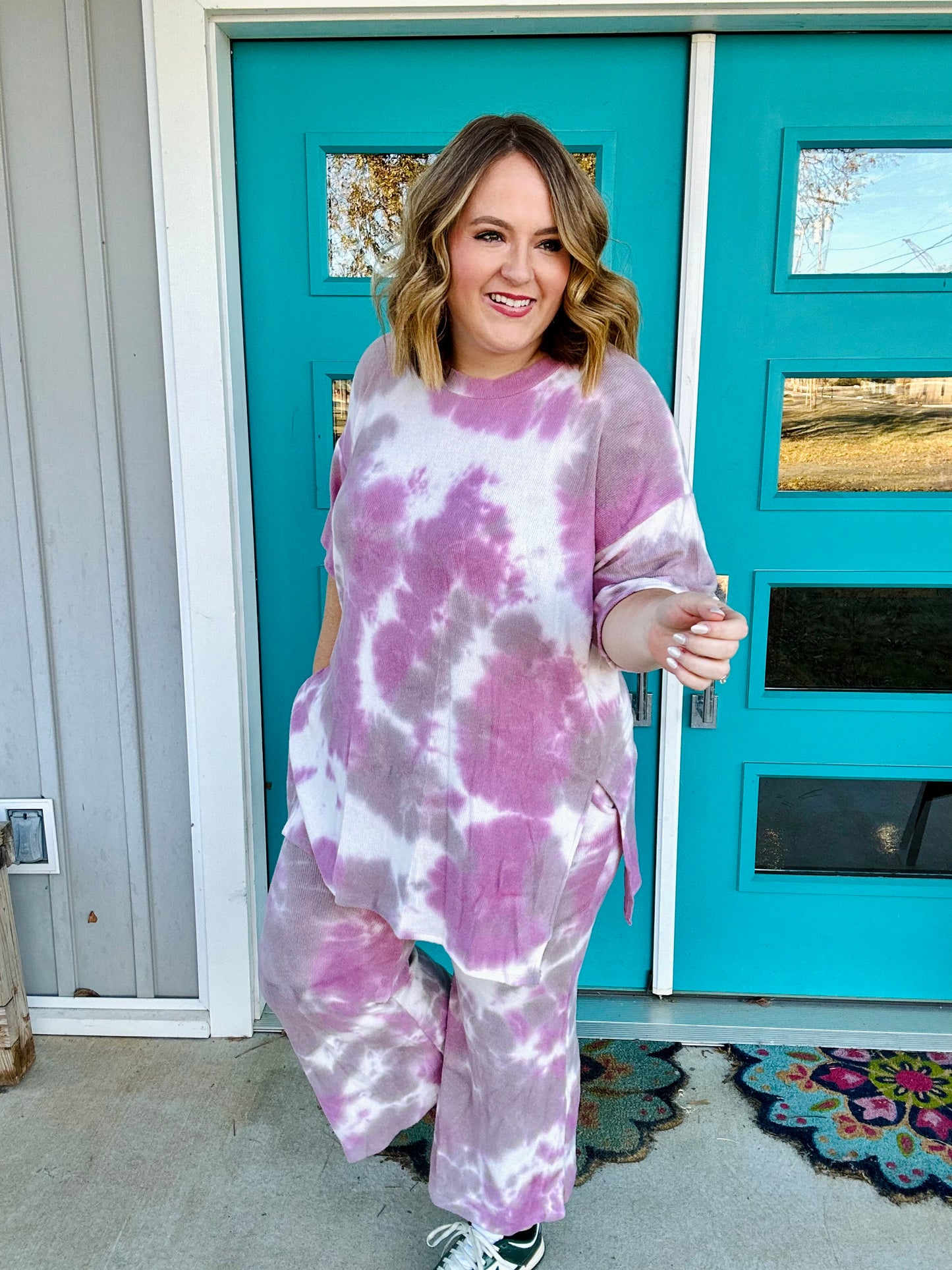 Kara Brushed Rib Tie Dye Set