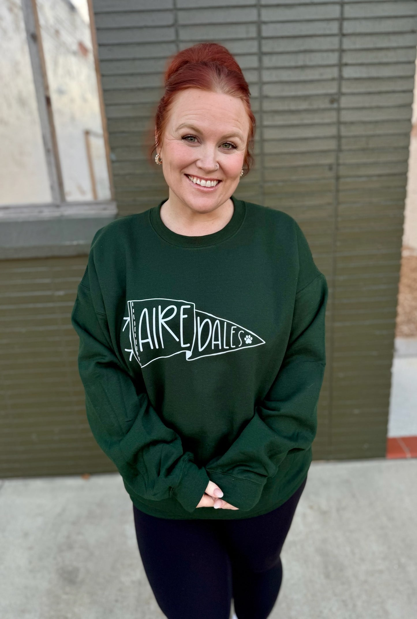 **DOORBUSTER** Airedale Flag Sweatshirt
