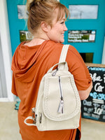 RESTOCK Brynn Braided Faux Leather Convertible Sling (Multiple Colors)