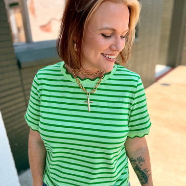 Chunky Cross Chain Necklace