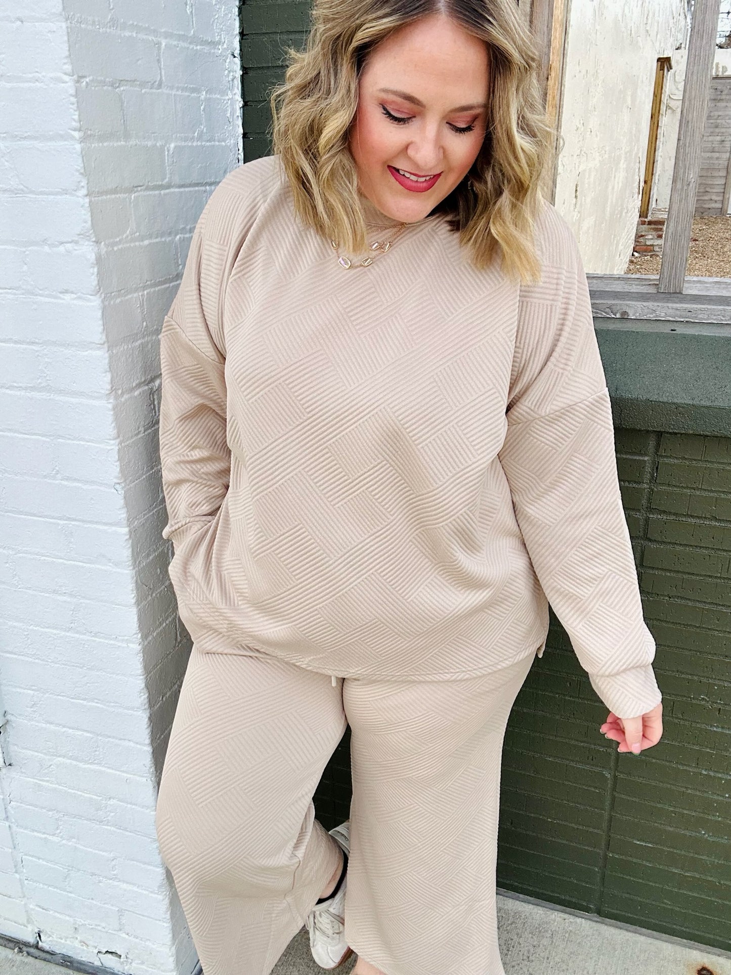 Bonnie Textured Matching Set