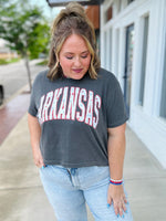 Floral State Cropped Tee