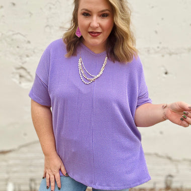 Carly Ribbed Oversized V-Neck