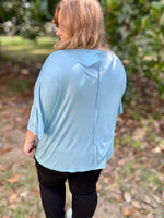 Paisley Crew Neck Boxy Top (Multiple Colors)