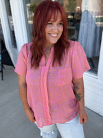 Paige Pink Pocketed Top