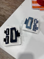 3 pc Matte Claw Clips