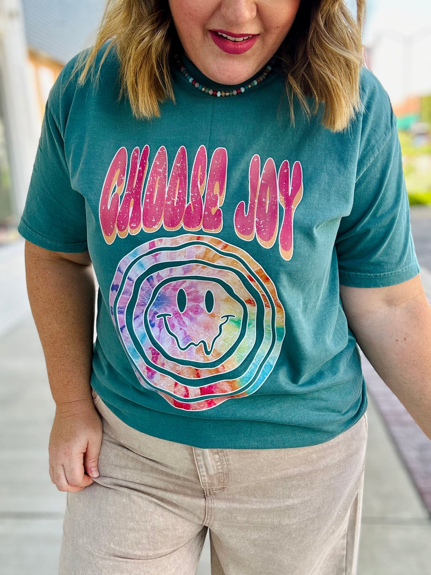 Choose Joy Smiley on Comfort Color