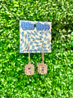 Clear Crystal Hoop Earrings