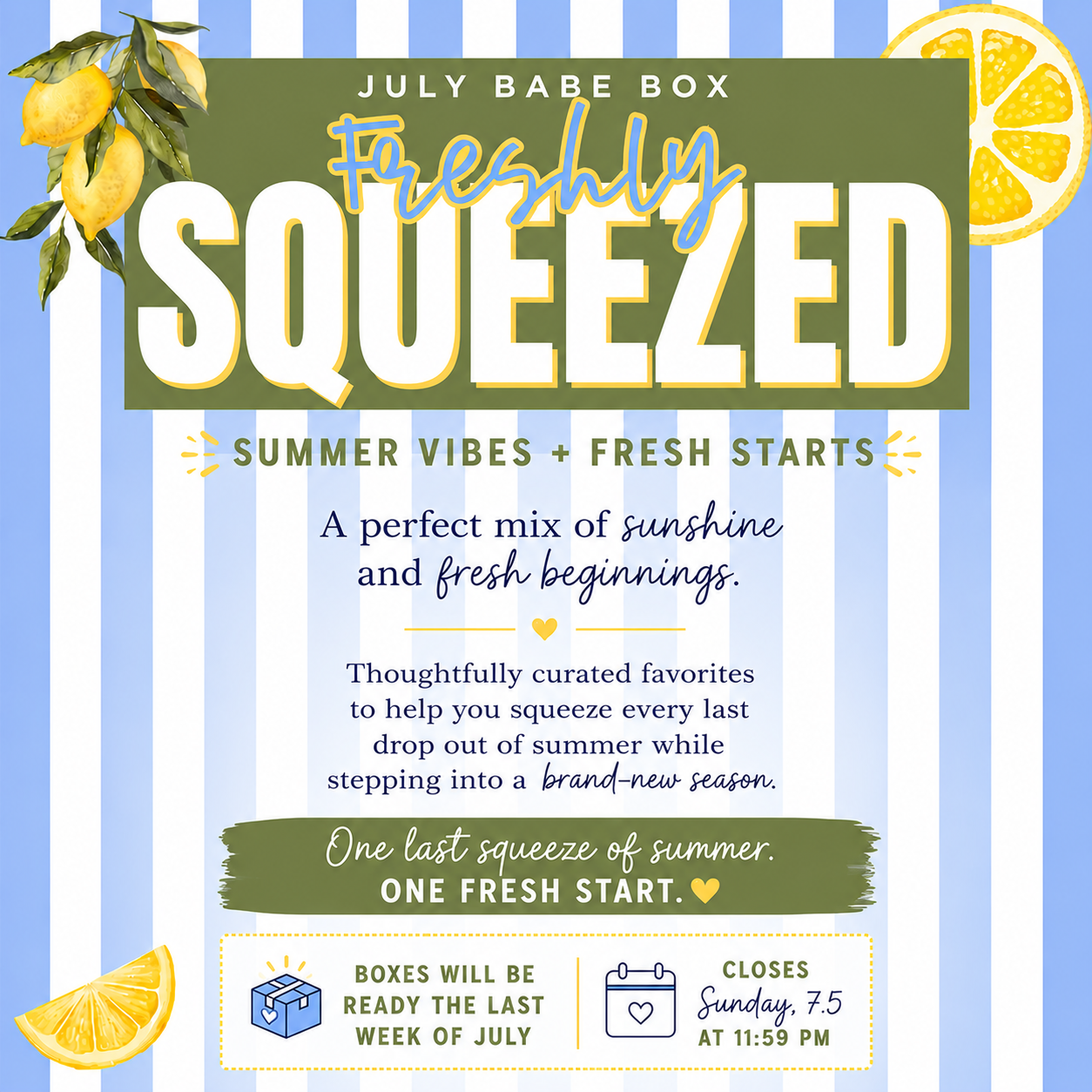 July Babe Box (Available until 7/5)