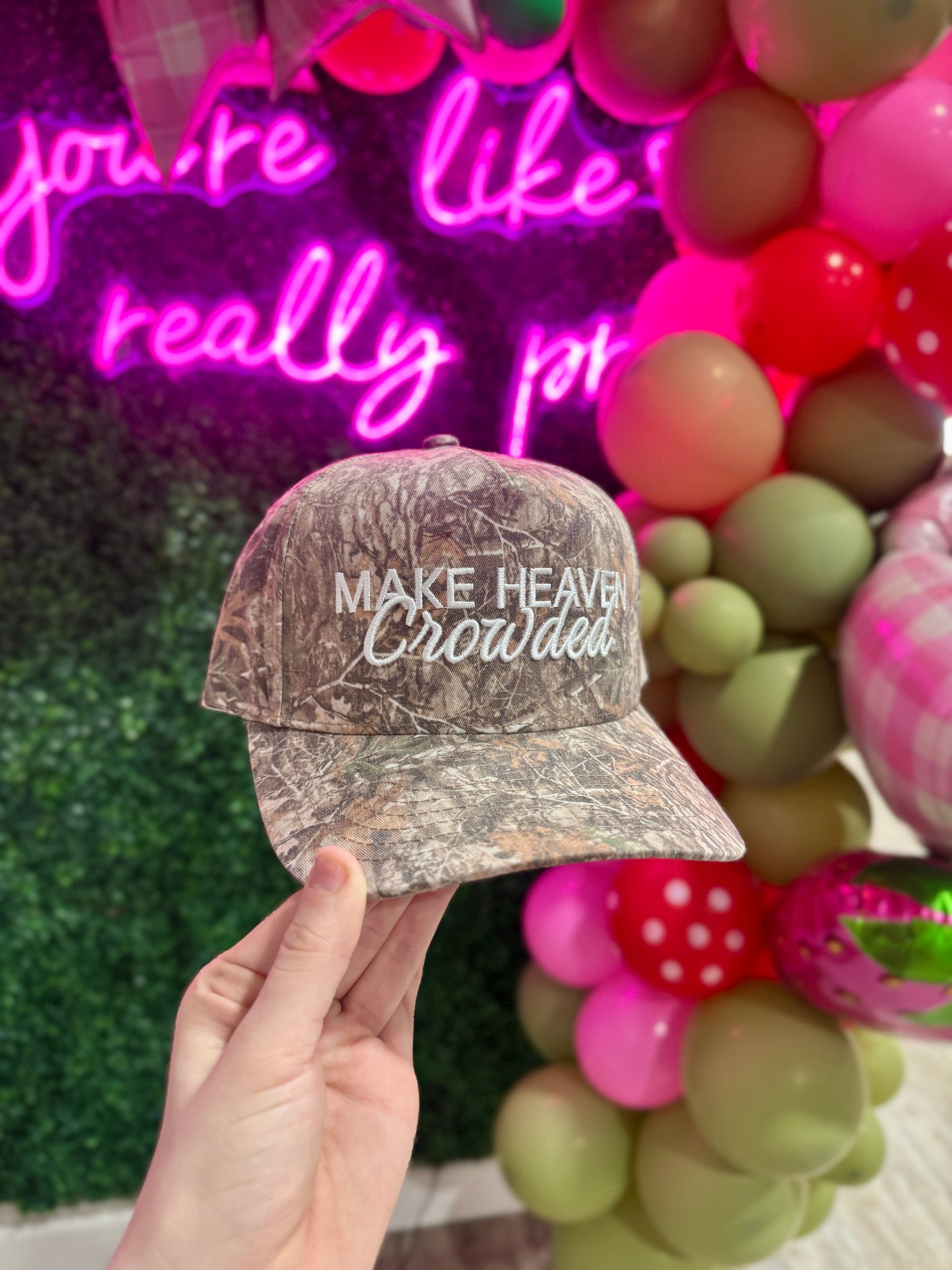 Make Heaven Crowded Camo Hat