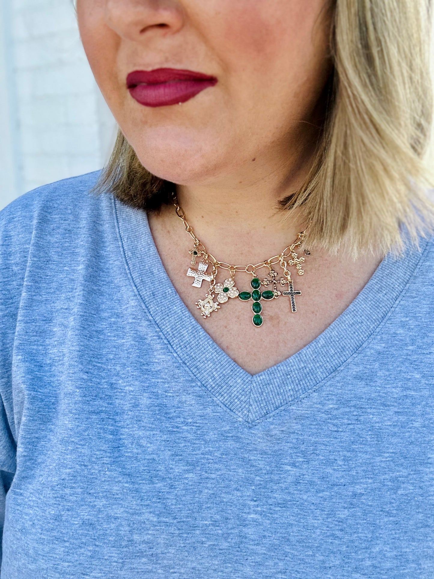 Cross Charm Necklace