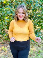 Laiklyn Mesh Top in Mustard