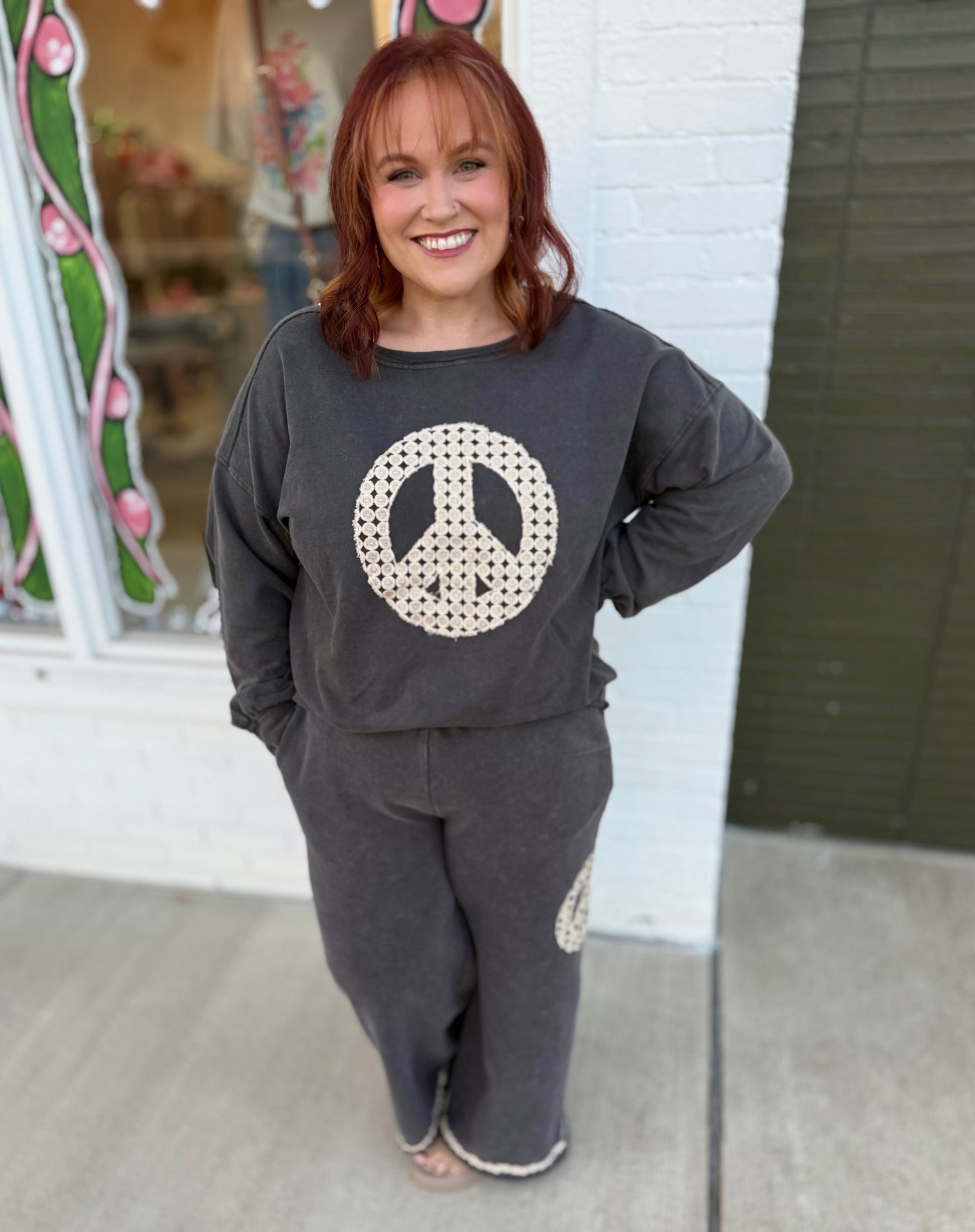 Penny Peace Sign Top