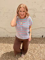 Kira Striped Knit Top