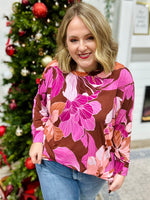 **DOORBUSTER** Katlyn Peach Floral Top