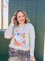 Fall Floral Goose Tee