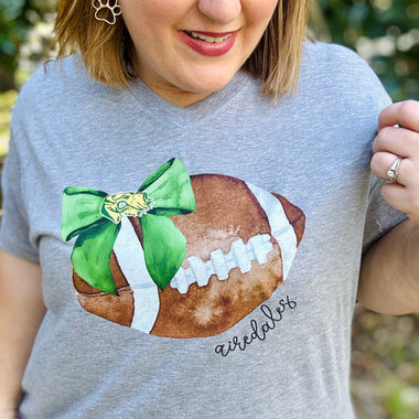 Watercolor School Spirit Football Tee (Any School!)