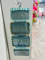 Striped Hanging Toiletry Travel Bag (Multiple Colors)