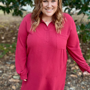 Brooke Brick Red Dress