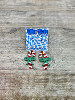 Acrylic Candy Cane Earrings