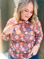 Multi Floral Mesh Top