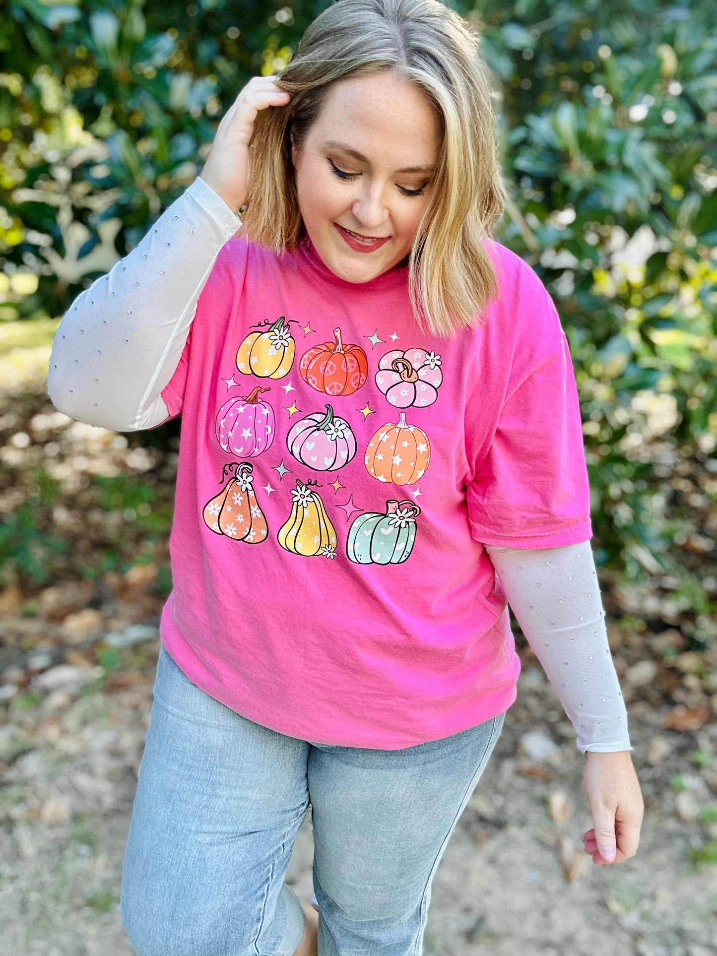 Pumpkin Cuties Tee on Comfort Color