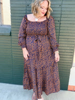 Abra Animal Print Maxi Dress