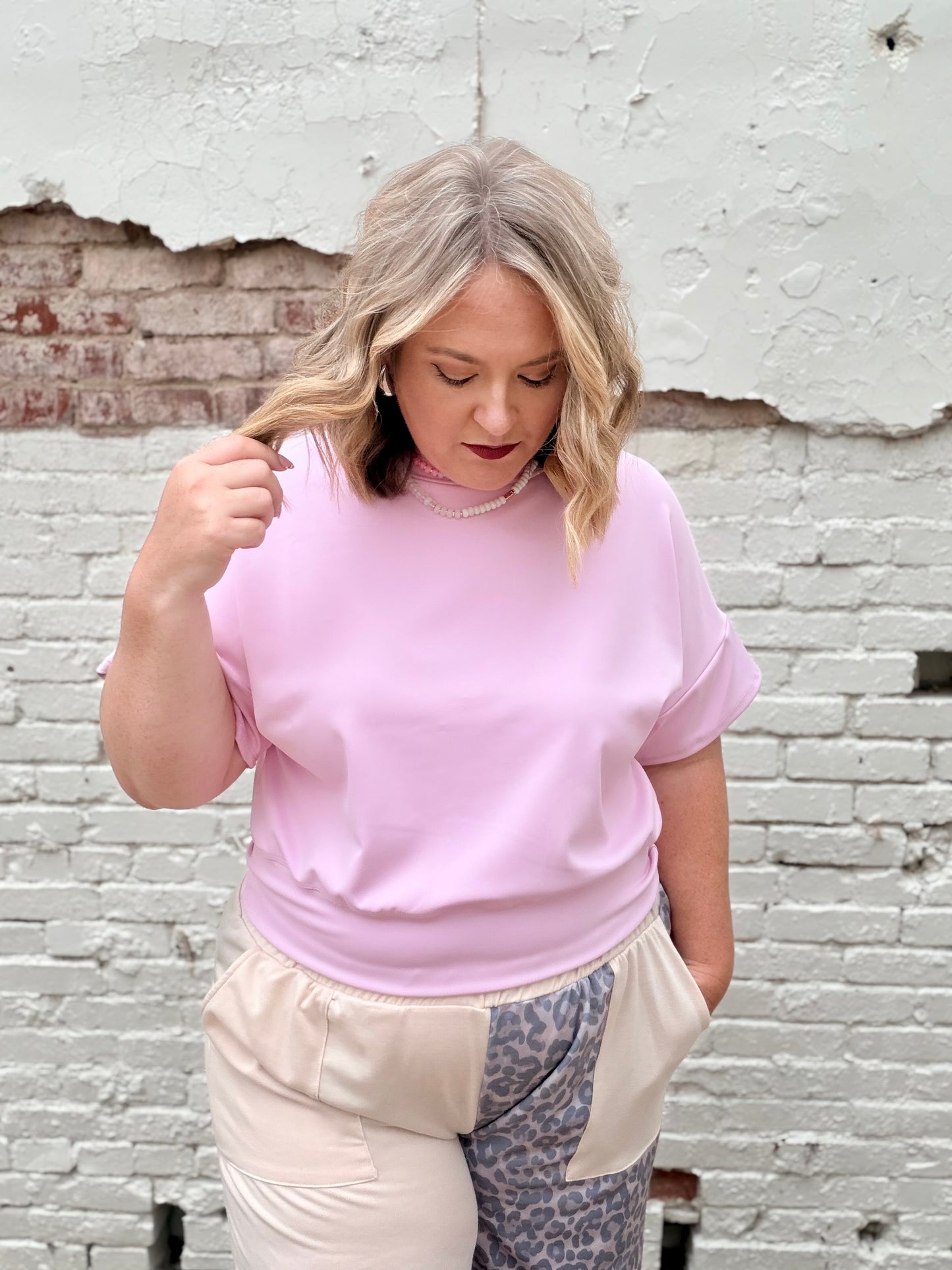Lacey Pink Top