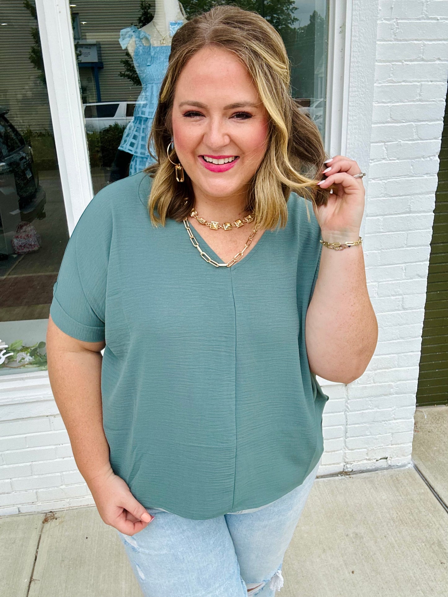 Regina Woven Top (Multiple Colors)