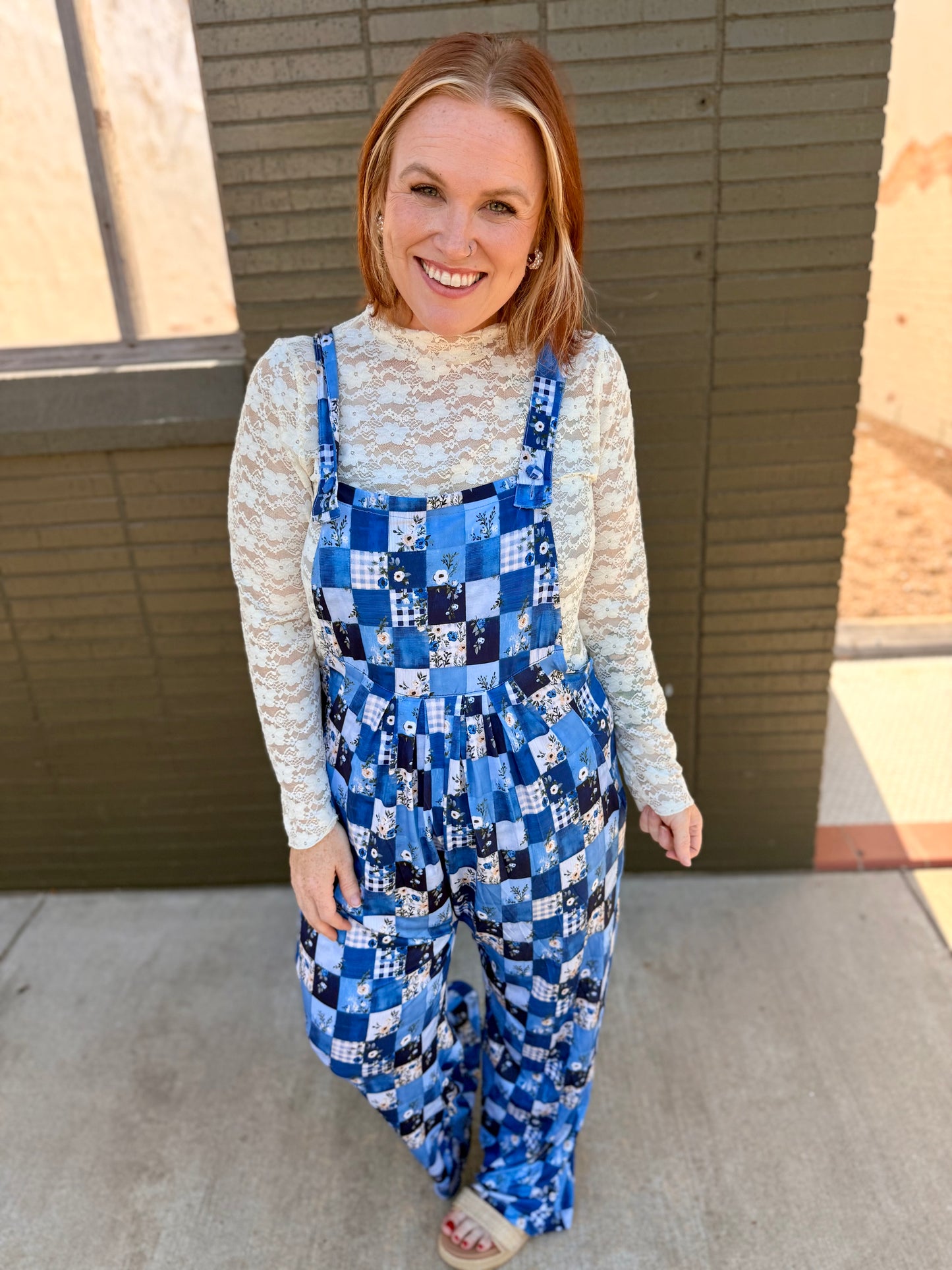 Floral Patchwork Overalls