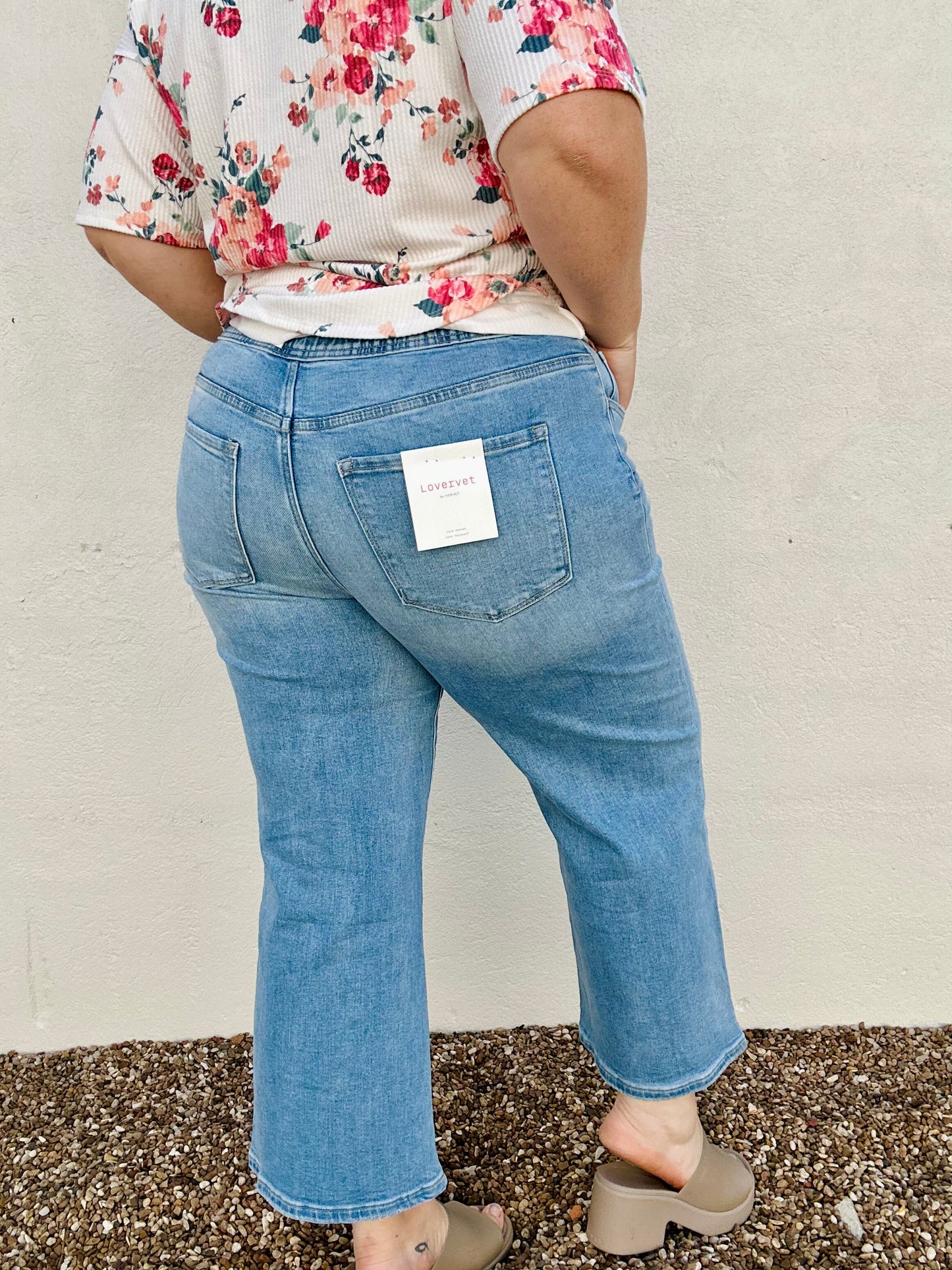 Super High Crop Wide Leg Jeans