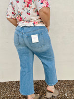 Super High Crop Wide Leg Jeans