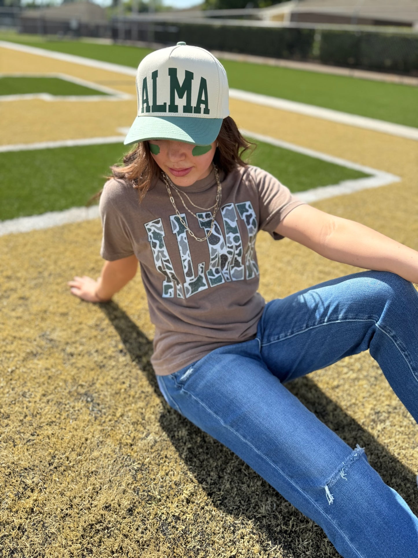 School Vintage Camo on Comfort Colors (Customizable)