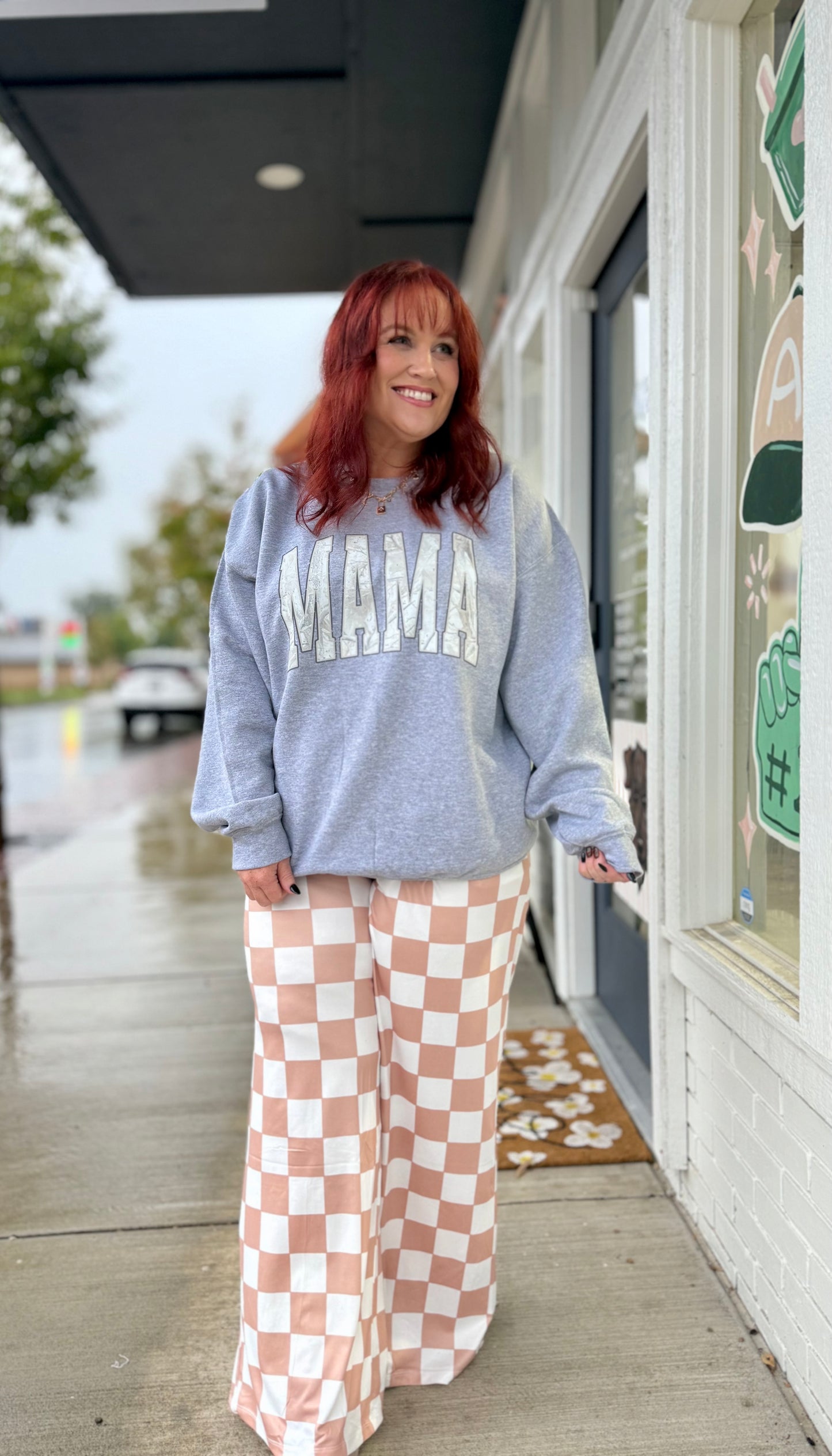 Mama White Camo Sweatshirt (Customizable)