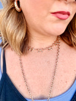 Bow Link Necklace