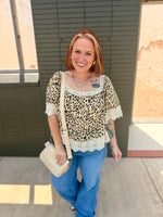 Kenny Leopard & Lace Top