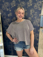 Charlotte Ribbed Top In Black