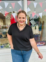 Casey Ribbed Shirt in Black