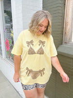 Bikini Ready Graphic Tee (Leopard-Customizable)