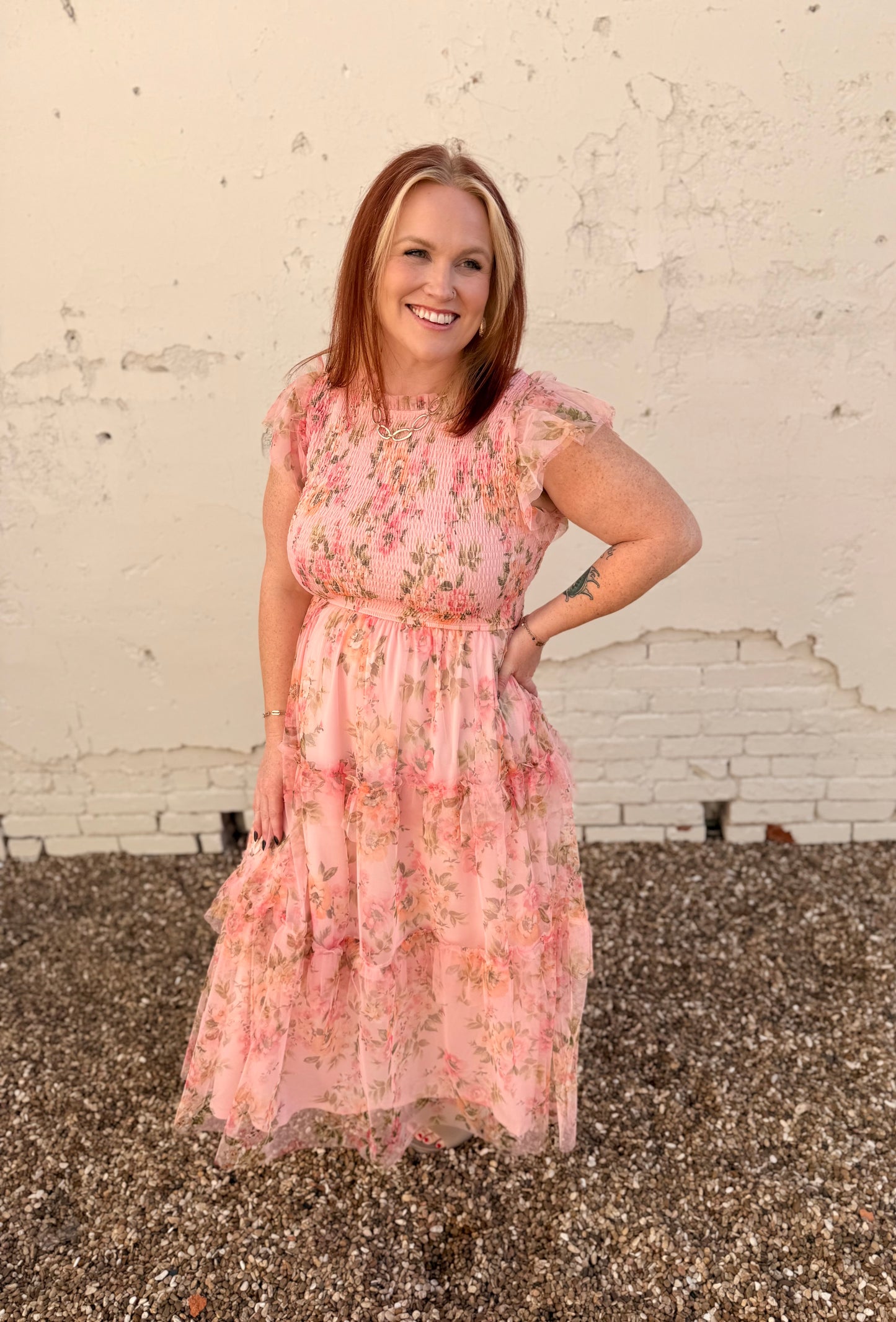 Addie Tulle Smocked Dress