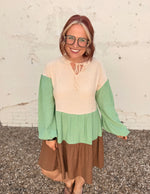 Mint Mocha Tiered Dress