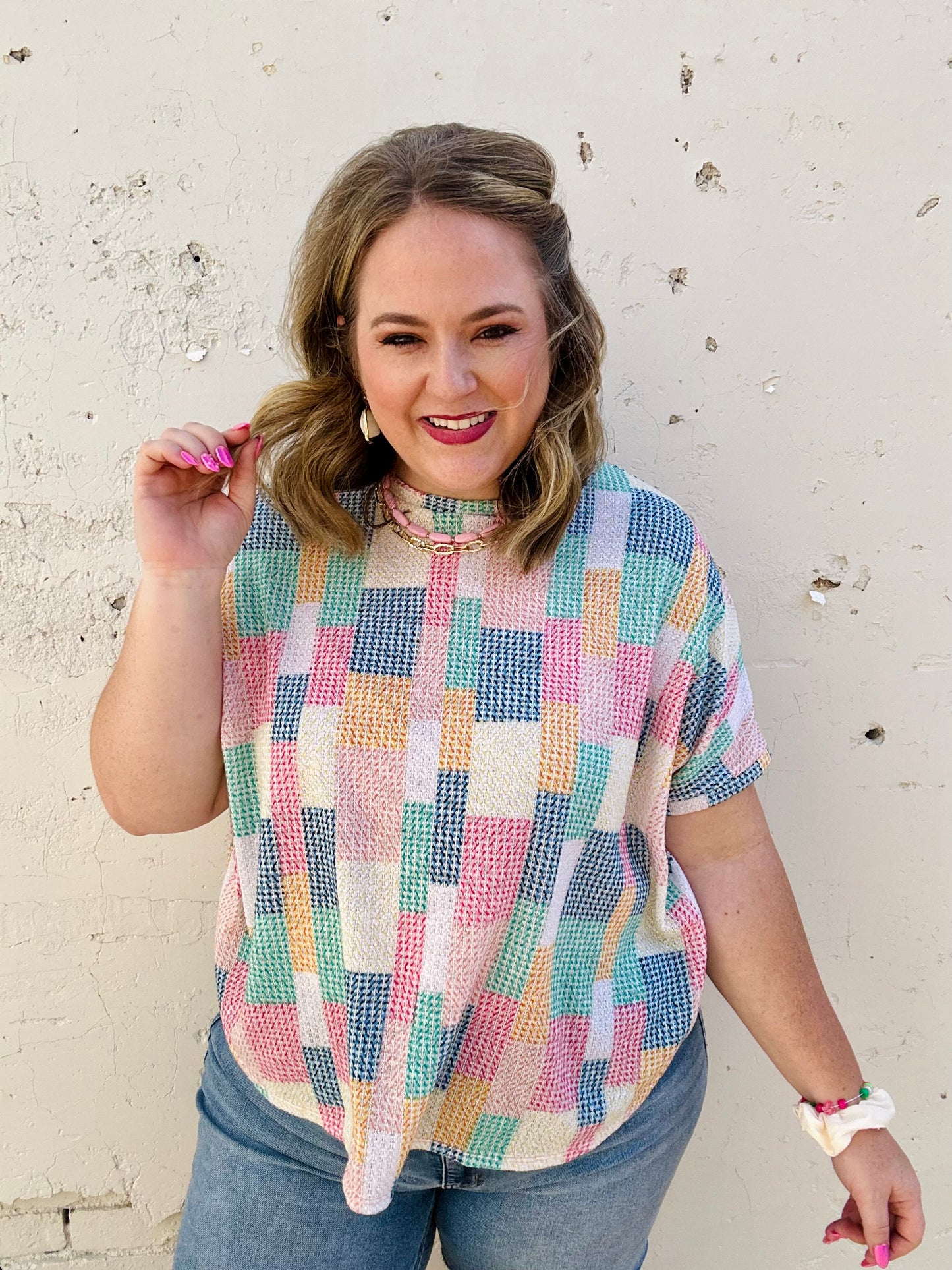 Miranda Geometric Patchwork Top