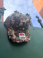 Varsity Curved Hat on Vintage Camo