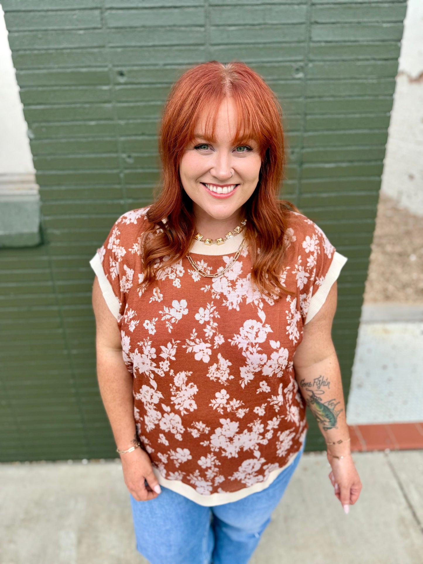 Jacklyn Floral Knit Top