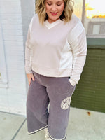 Penny Peace Sign Wide Leg Pants