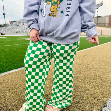 Jackie Green Checkered Pants