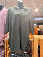 Ribbed Quarter Sleeve Top (Multiple Colors)
