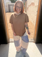 Fayth Patchwork Leopard Pants