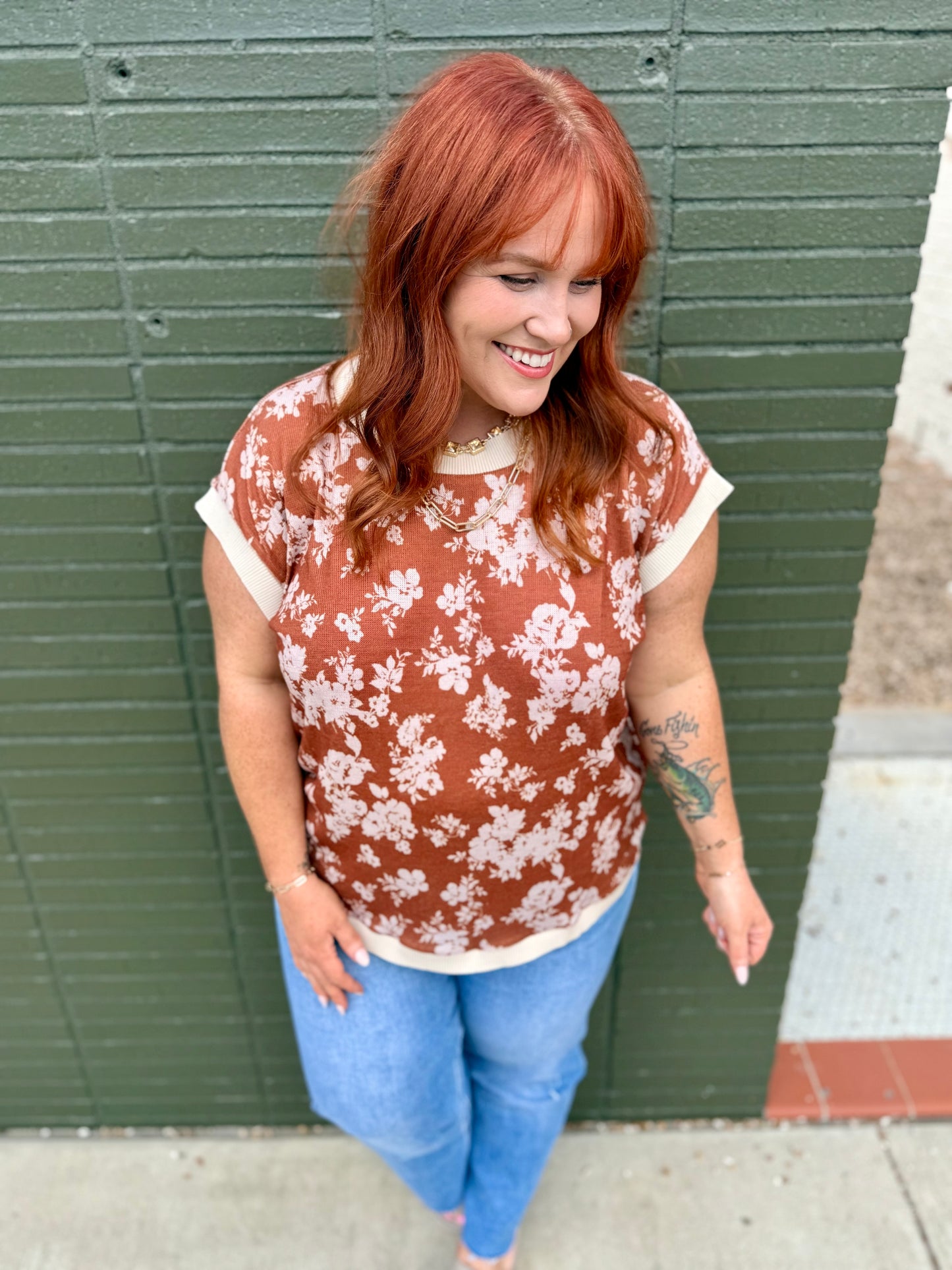 Jacklyn Floral Knit Top