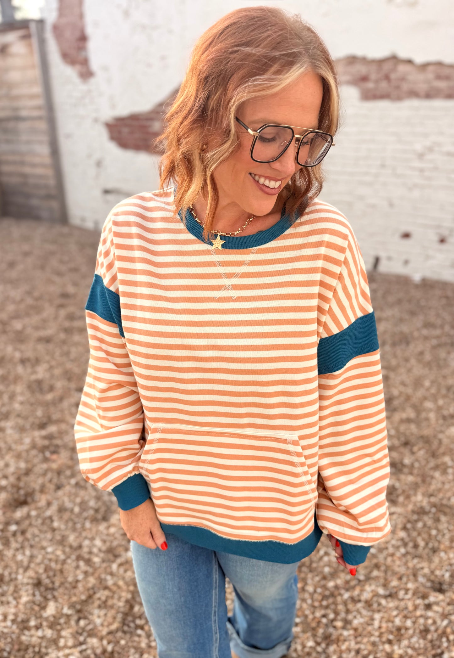 Rachael ColorBlock Striped Top